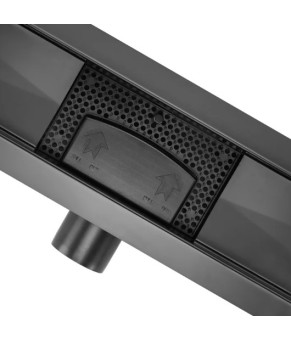 Трап для душа REA NEOX 90 BLACK 2в1 черный (REA-G6603)