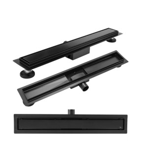 Трап для душа REA NEOX 60 BLACK 2в1 черный (REA-G6601)