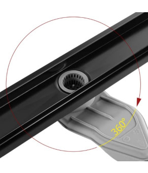 Трап для душа REA NEOX 60 SUPERFLOW BLACK 2в1 черный (REA-G7805)