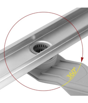 Трап для душа REA NEOX 60 SUPERFLOW BRUSHED STEEL 2в1 сталь (REA-G2705)