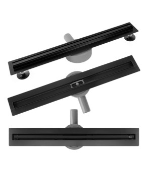 Трап для душа REA NEOX 90 SLIM PRO BLACK черный (REA-G2711)