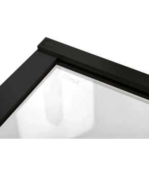 Душевая дверь REA HUGO 120 BLACK распашная  (REA-K6606+REA-K6604)