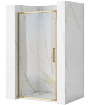 Душевая дверь REA RAPID SWING 90 BRUSHED GOLD  (REA-K2502)