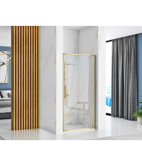 Душевая дверь REA RAPID SWING 90 BRUSHED GOLD  (REA-K2502)