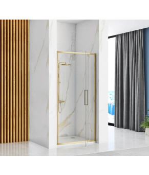 Душевая дверь REA RAPID SWING 90 BRUSHED GOLD  (REA-K2502)