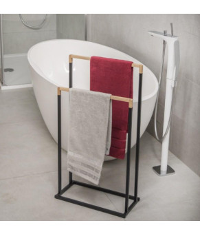 Вешалка для полотенец YOKA ZOLA BLACK BAMBOO * (P.ZOLA-2-BLK)