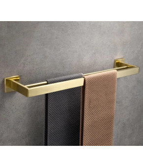 Вешалка двойная для полотенца REA ERLO 02 BRUSHED GOLD  (REA-06909)