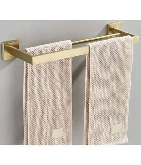 Вешалка двойная для полотенца REA ERLO 02 BRUSHED GOLD  (REA-06909)