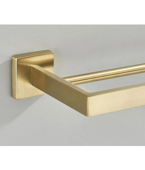 Вешалка двойная для полотенца REA ERLO 02 BRUSHED GOLD  (REA-06909)