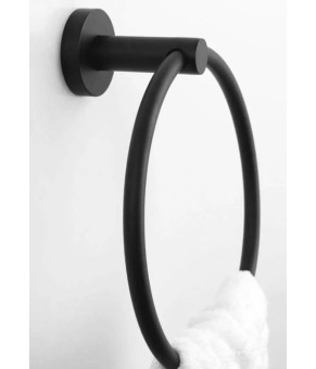 Полотенцедержатель кольцо REA 332915A MIST 05 BLACK (REA-06904)