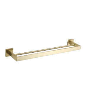 Вешалка для полотенец VBI JUPITER BRUSH GOLD двойная (VBI-040608BG)