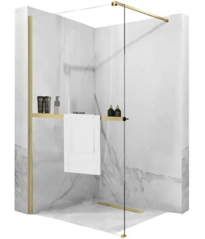 Полка REA EVO BRUSHED GOLD на душевую стенку (REA-46000)