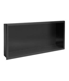 Встраиваемая полка REA 30X60 BLACK MATT с ободком (REA-05605)