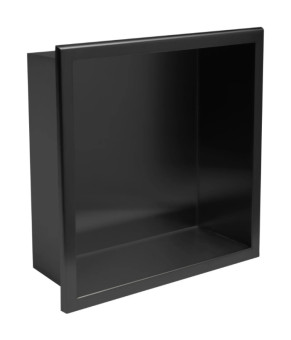 Встраиваемая полка REA 30X30 BLACK MATT с ободком (REA-05603)