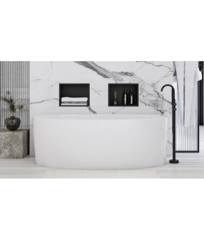 Встраиваемая полка REA 30X30 BLACK MATT с ободком (REA-05603)