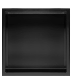Встраиваемая полка REA 30X30 BLACK MATT с ободком (REA-05603)