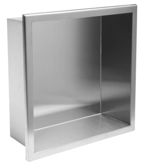 Встраиваемая полка REA 30X30 NICKEL BRUSHED с ободком (REA-05600)