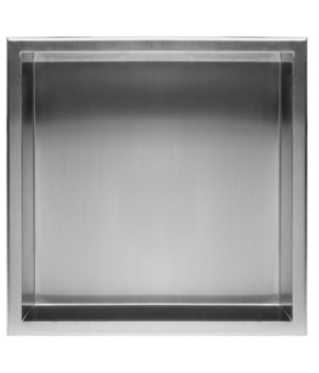 Встраиваемая полка REA 30X30 NICKEL BRUSHED с ободком (REA-05600)