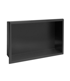 Встраиваемая полка REA 30X45 BLACK MATT с ободком (REA-05604)