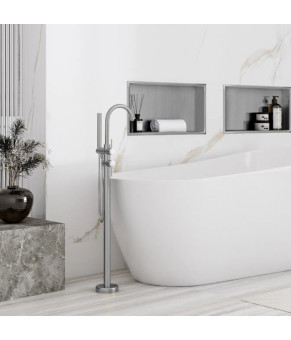 Встраиваемая полка REA 30X45 NICKEL BRUSHED с ободком (REA-05601)