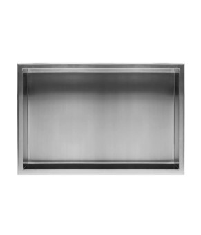 Встраиваемая полка REA 30X60 NICKEL BRUSHED с ободком (REA-05602)