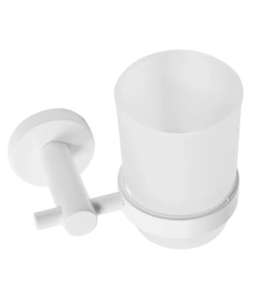 Стакан для зубных щеток REA 322233B WHITE белый  (REA-77091)