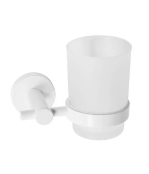 Стакан для зубных щеток REA 322233B WHITE белый  (REA-77091)