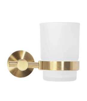 Стакан для зубных щеток REA 322233 BRUSHED GOLD * (REA-77087)