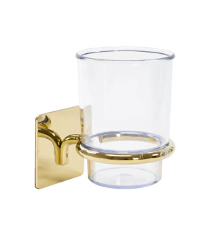 Стакан для зубных щеток REA 322189 GOLD золотой * (REA-77063)