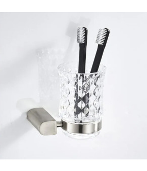 Стакан для зубных щеток REA 322224 NICKEL BRUSHED * (REA-77036)