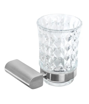 Стакан для зубных щеток REA 322224 NICKEL BRUSHED * (REA-77036)