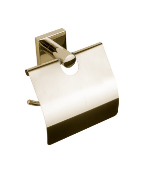 Держатель для туалетной бумаги с крышкой VBI SATURN GOLD (VBI-040313GL)