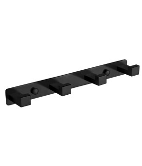 Крючок для полотенец VBI QUADRO BLACK четверной (VBI-049704BL)