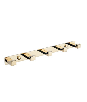 Крючок для полотенец VBI QUADRO GOLD пятерной (VBI-049705GL)