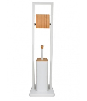 Стойка для ёршика и туалетной бумаги YOKA BARCA WHITE MATT * (PD.BARCA-WHT)