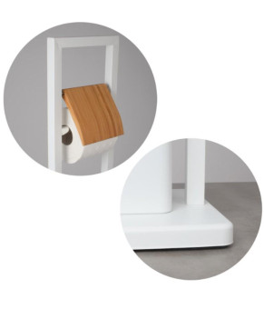 Стойка для ёршика и туалетной бумаги YOKA BARCA WHITE MATT * (PD.BARCA-WHT)