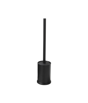 Ёршик для унитаза напольный VBI ROUND S BLACK (VBI-049800BL)