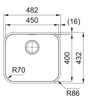Кухонная мойка Franke Smart SRX 110-45 (122.0739.592)