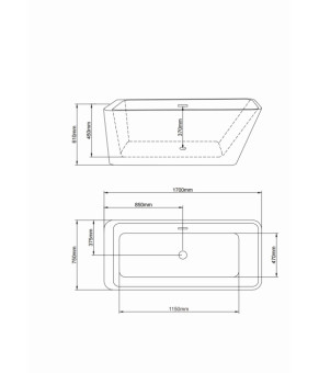 Ванна AquaStream ALDO Mare CLOE 170 левосторонняя