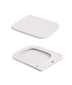 Унітаз підвісний Tern Ultra Quiet 490×365×325 мм, Marble, з сидінням Slim Duroplast / Soft-close / Quick Release QT17332303ASMR Qtap