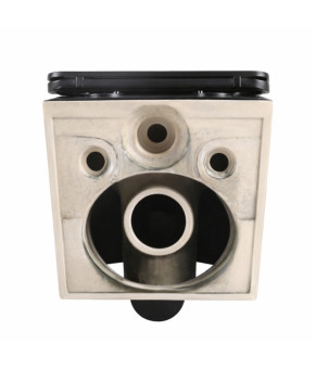 Унітаз підвісний Qtap Jay Ultra Quiet 485х360х320 мм, Matt Black, сидінням Slim Duroplast/ Soft-close/ Quick Relase QT07335177MB