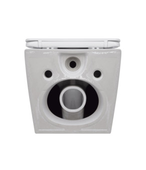 Унітаз підвісний Jay Rimless 485×360×320 мм, White, з сидінням Slim Duroplast/ Soft-close/ Quick Relase QT07335177RW Qtap