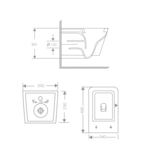 Унітаз підвісний Crow Rimless 485х340х330 мм, White, з сидінням Slim Duroplast/ Soft-close/ Quick Release QT05335171RW Qtap