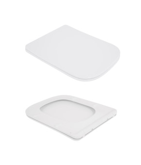 Унітаз підвісний Crow Rimless 485х340х330 мм, White, з сидінням Slim Duroplast/ Soft-close/ Quick Release QT05335171RW Qtap