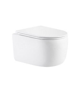 Унітаз підвісний Qtap Taurus Ultra Quiet 515×360×350 мм, White, з сидінням Slim Duroplast / Soft-close / Quick Release QTTAU26W49116