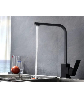 Смеситель для кухни чёрный Epelli Moderno Lavadgio nero