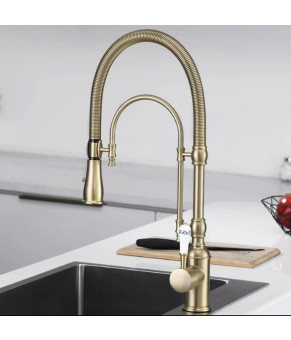 Смеситель для кухни Epelli Art Series Brushed gold