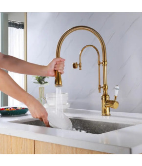Смеситель для кухни Epelli Art Designo Gold