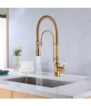 Смеситель для кухни Epelli Art Designo Gold