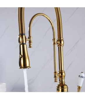 Смеситель для кухни Epelli Art Designo Gold